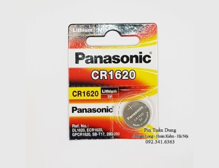 Pin CR1620 3v Lithium Panasonic (1 viên)